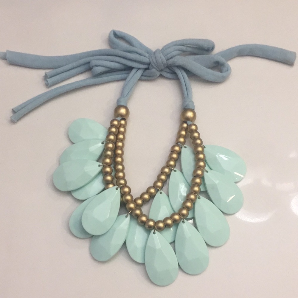 J Crew Teal Statement Necklace